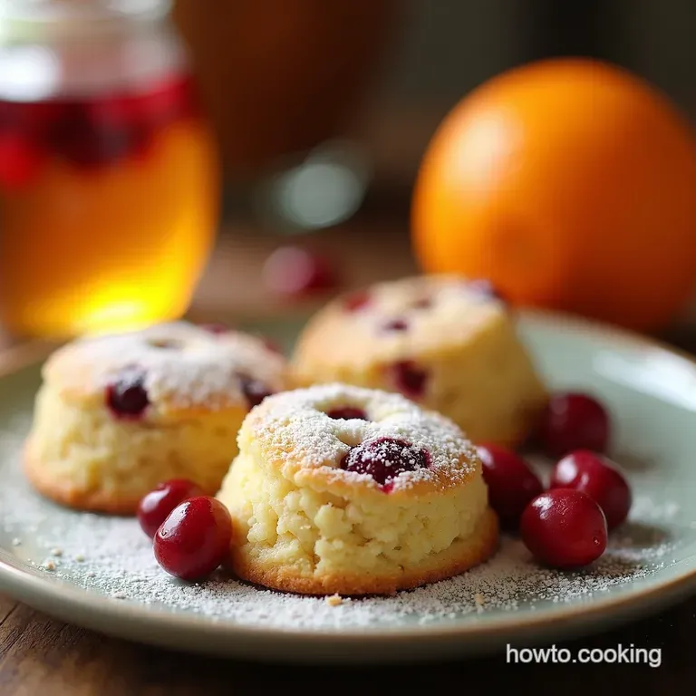 Cranberry Bliss Orangeinfused Shortbread presentation