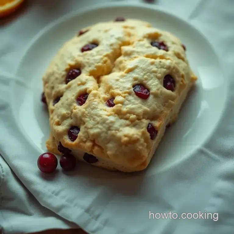 Cranberry Orange Scones: a Zesty Delight for Your Tea Table presentation