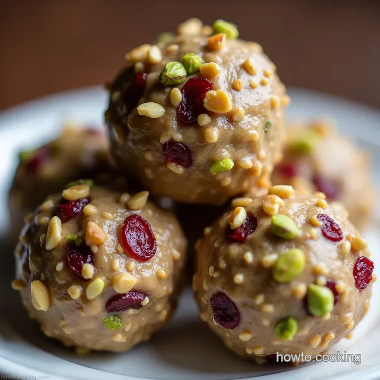 NoBake Festive Fuel Chewy Cranberry Pistachio Energy Bites