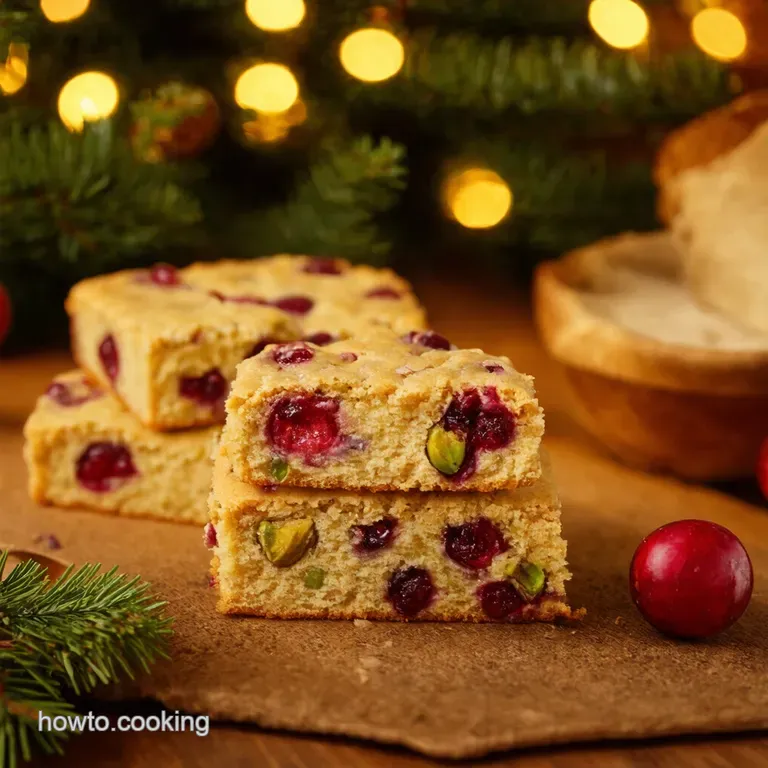 Cranberry Pistachio Shortbread Cookies presentation