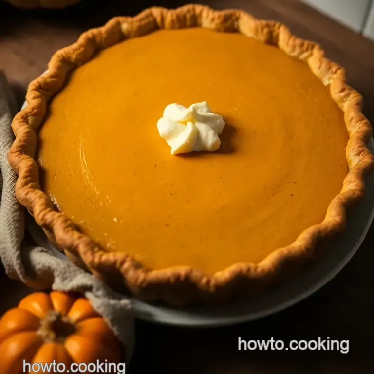 Cream Cheese Swirled Pumpkin Pie presentation