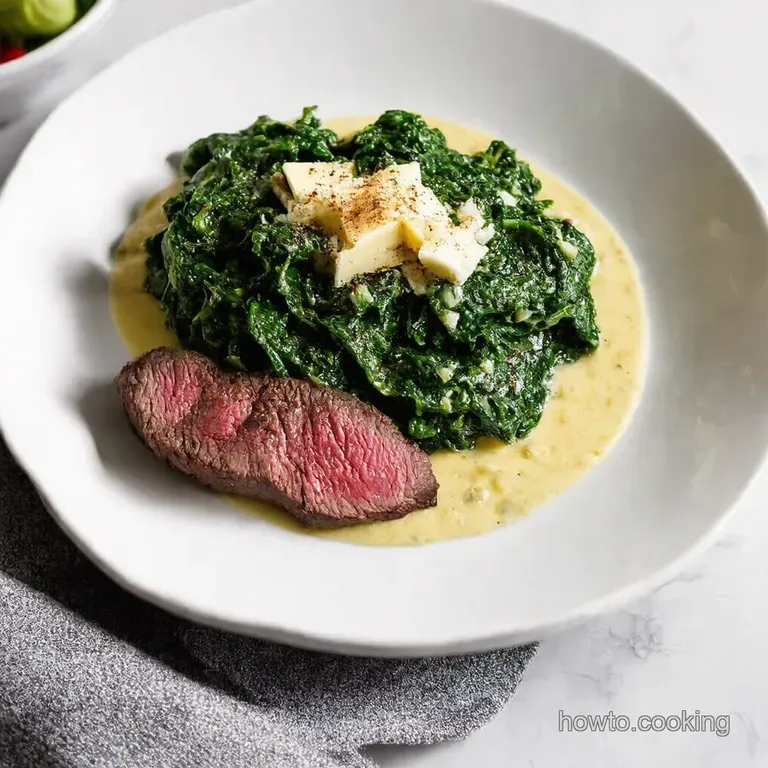Creamed Spinach with Gruy&egrave;re Steakhouse Style