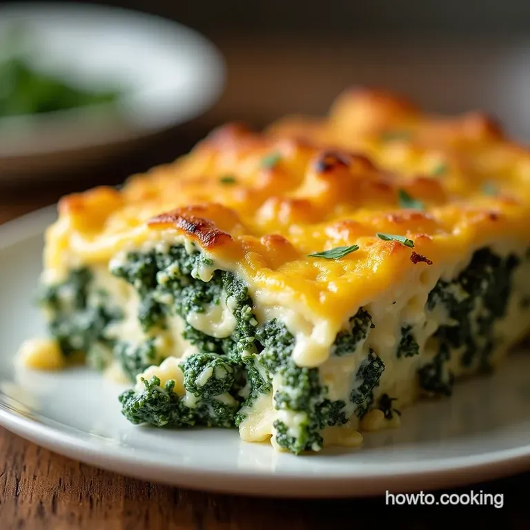 The Ultimate Creamy Cheesy Baked Spinach Casserole