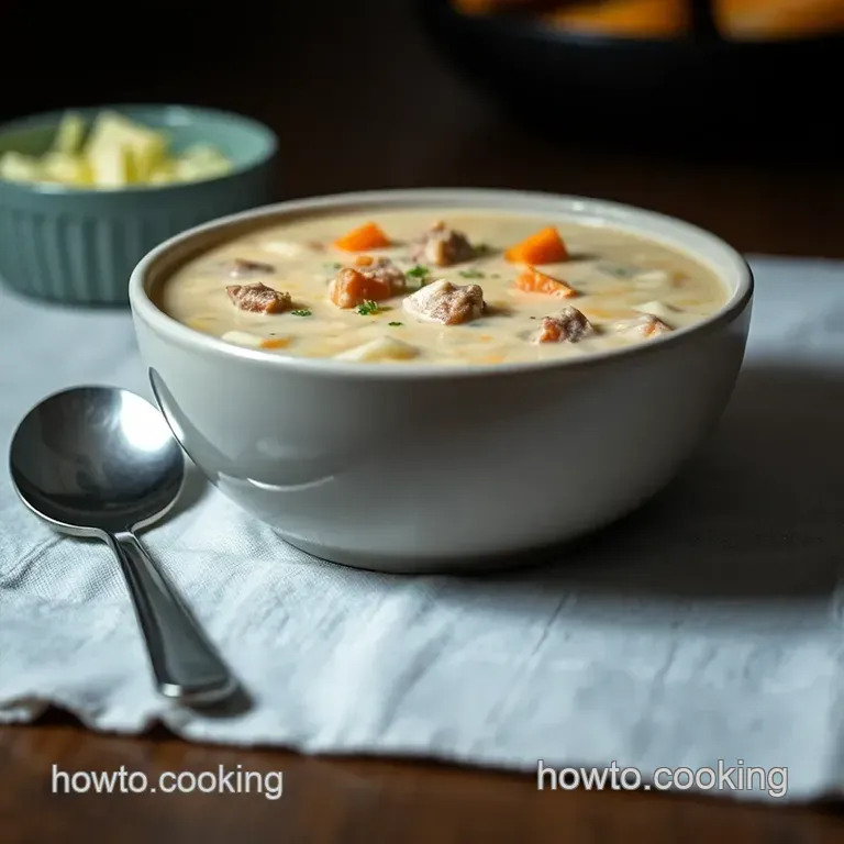 Creamy Cheeseburger Soup: Comfort in a Bowl! presentation