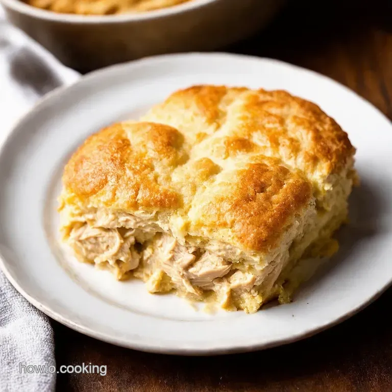 Creamy Chicken Biscuit Casserole Proper Comfort Food Creamy Chicken and Herb Biscuit Casserole