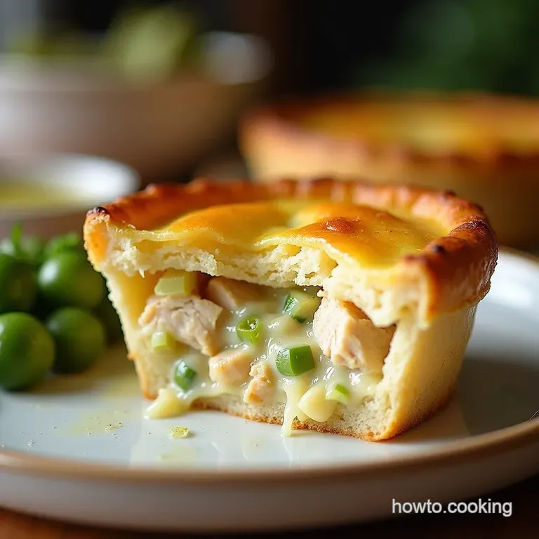 The Ultimate Homely Chicken and Leek Pie Creamy Filling Flaky Crust