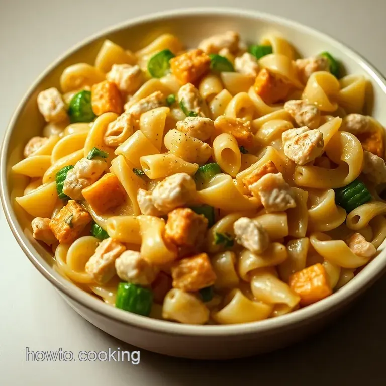 Creamy Chicken Noodle Casserole: a Comforting Family Classic presentation