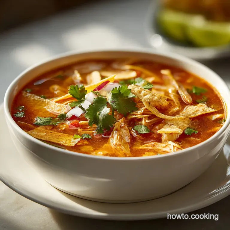 Creamy Chicken Tortilla Soup: Velvety and Smoky