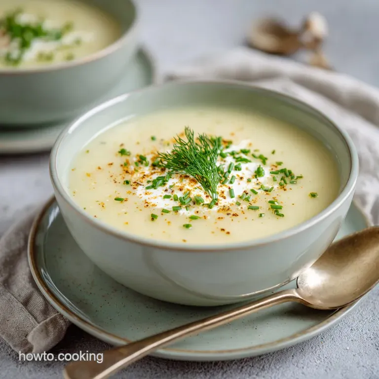 The Creamy Potato Soup: Silken Comfort Spud presentation