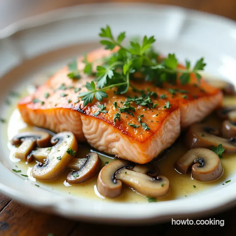 Creamy Garlic Mushroom Salmon for Two A Weeknight Indulgence