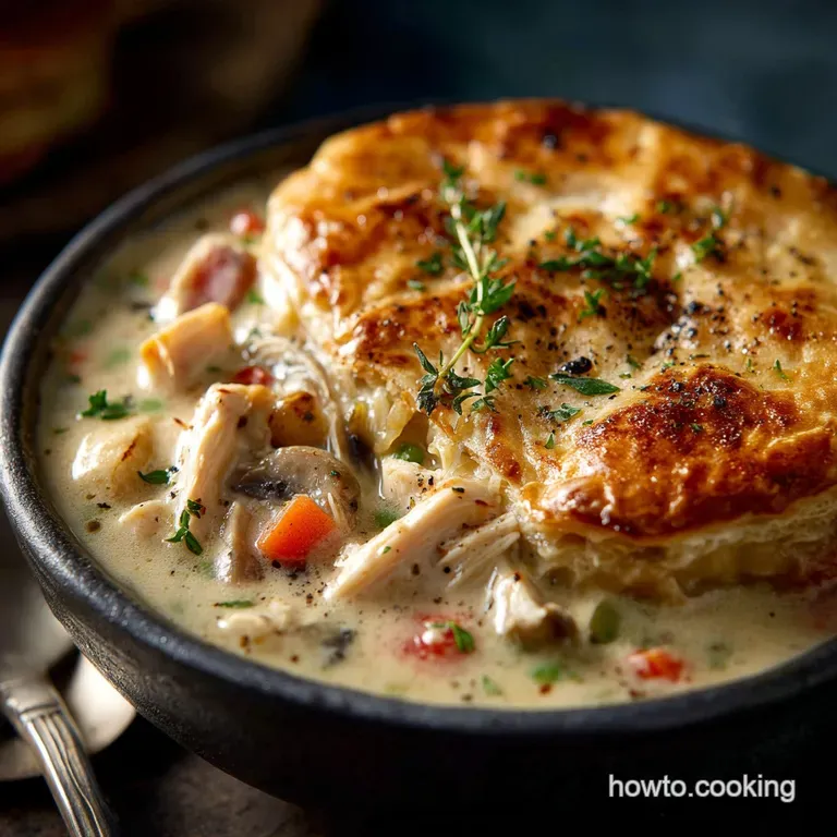 Creamy Comfort Healthy Chicken Pot Pie Soup a Weeknight Winner presentation