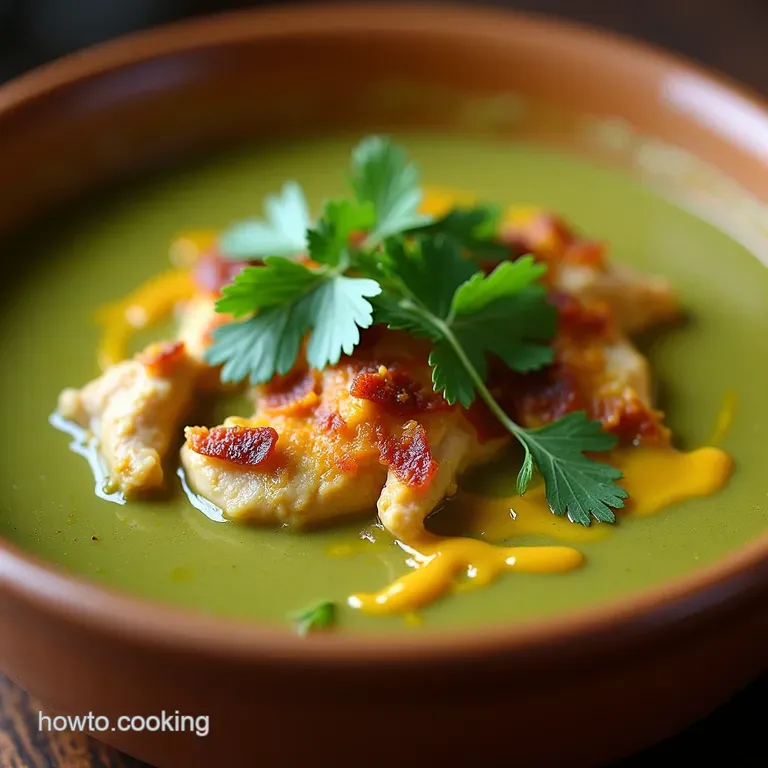 Smoky Green Goodness Velvety Creamy Chicken and Roasted Poblano Soup