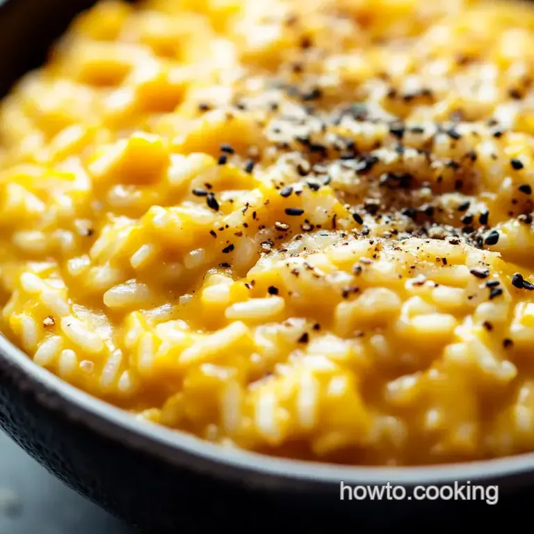 Creamy Pumpkin & Sage Risotto presentation