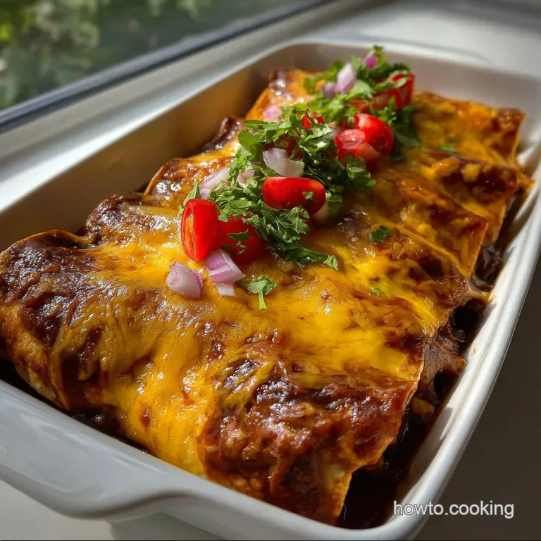 Creamy Roast Beef Enchiladas with Velvety Sauce