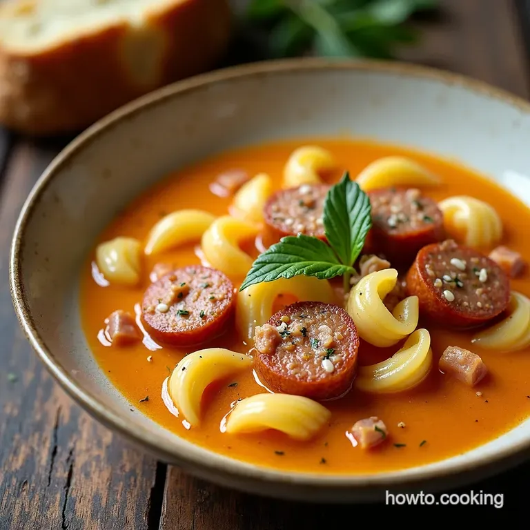 Sunday Dinner Comfort UltraCreamy Parmesan Italian Sausage Ditalini Soup