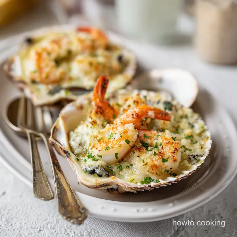 Creamy Seafood Stuffed Shells: A Savory Pasta Bake