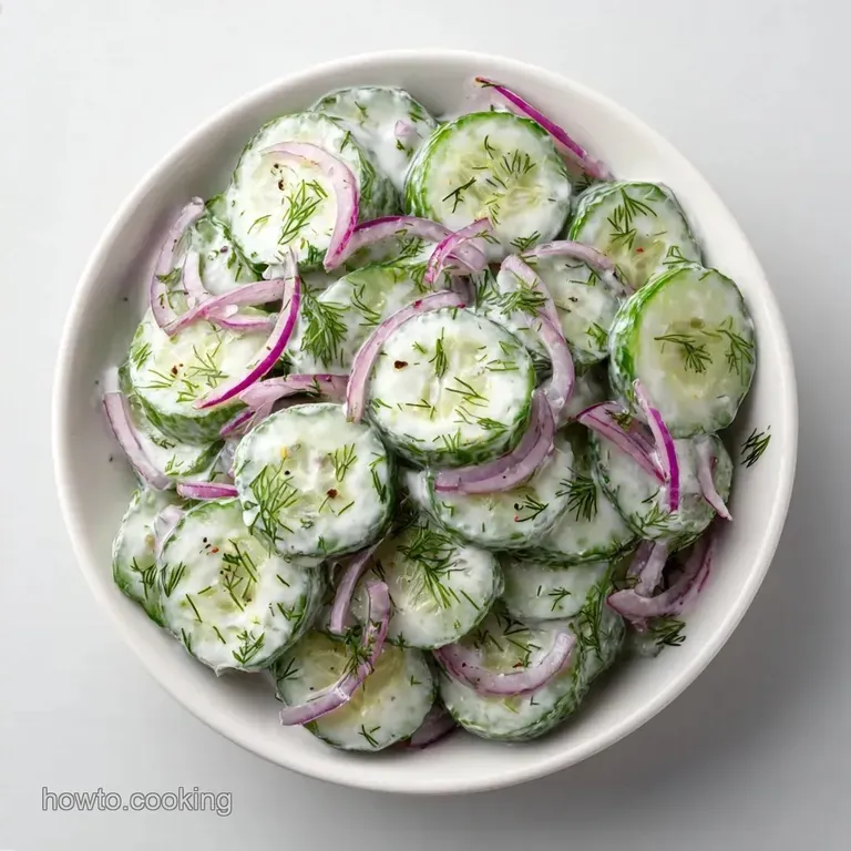 Creamy Sour Cream Dill Salad: Crisp and Tangy