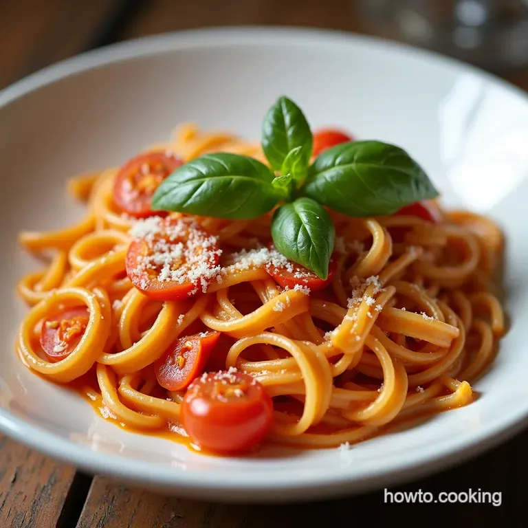 Creamy Tomato and Basil Pasta with Burrata