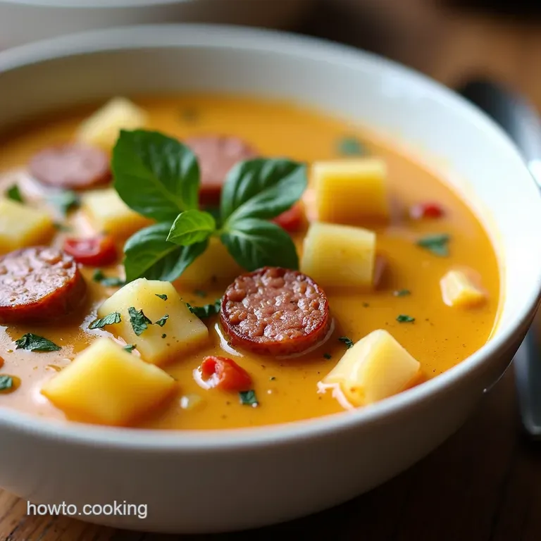 Creamy Tuscan Sausage Potato Soup