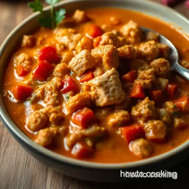 Creamy White Chicken Chili presentation