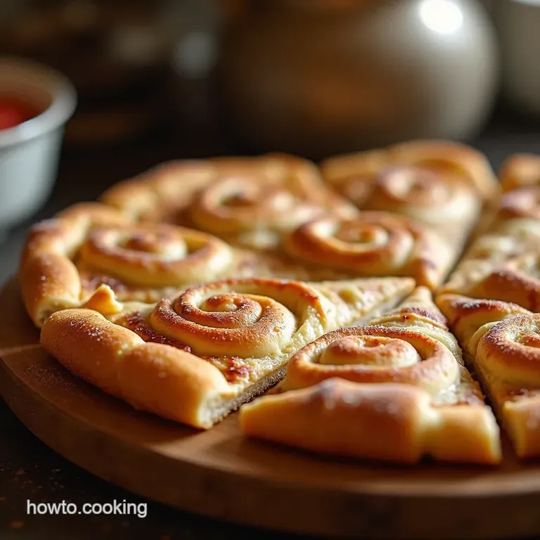 Speedy Sunday Treat the Ultimate Cinnamonsugar Crescent Roll Pizza presentation