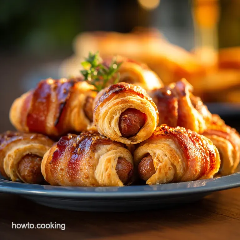 Air Fryer Pigs in a Blanket Proper Crispy Cushions for Game Day presentation