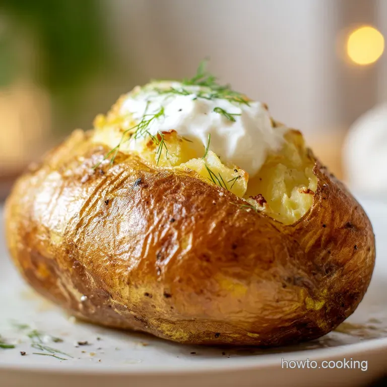 Baked Potato: the Ultimate Crispy Skin Recipe presentation