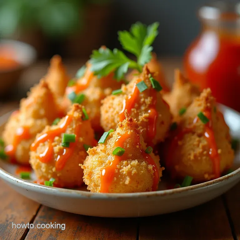 Dynamite Crab Rangoon Bombs Crispy PankoCrusted Bites presentation