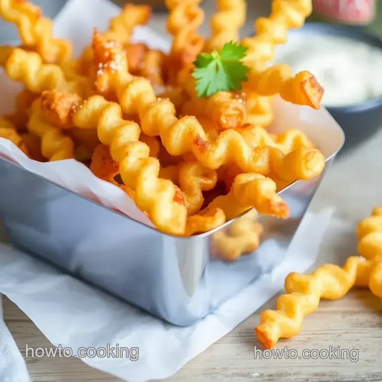 Crispy Crinkle-Cut Fries presentation