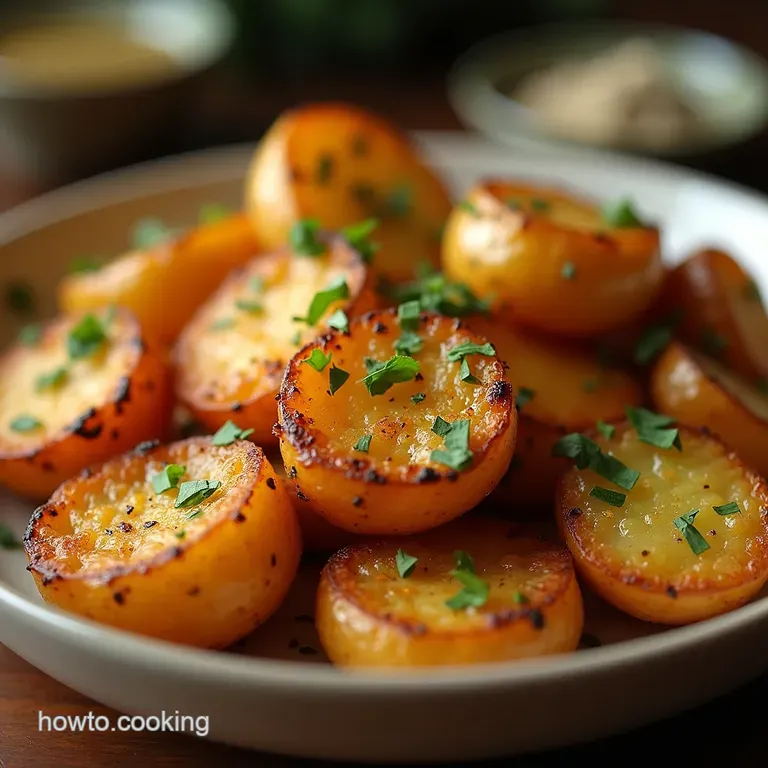 The Allday Crunch Perfectly Crispy Herb Roasted Potatoes presentation