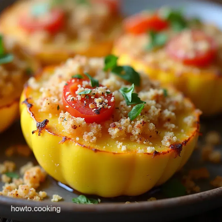 The Ultimate Baked Parmesan Yellow Squash Rounds Crispy Topping Tender Heart