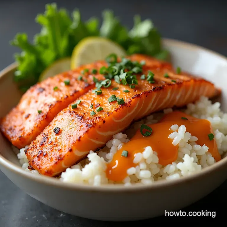 Crispy Salmon Rice Bowl Recipe Ready in 25 Mins