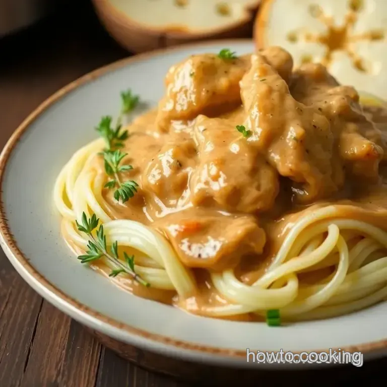 Crockpot Angel Chicken: a Creamy Delight presentation