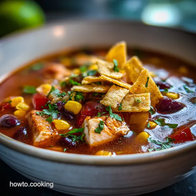 Crockpot Chicken Tortilla Soup: Slow-Cooked Depth
