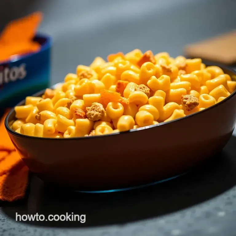 Crunchy Doritos Mac and Cheese Casserole presentation