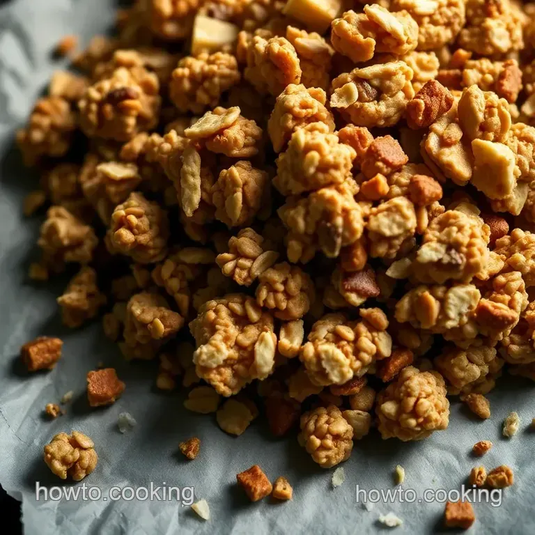Crunchy Homemade Granola Clusters presentation