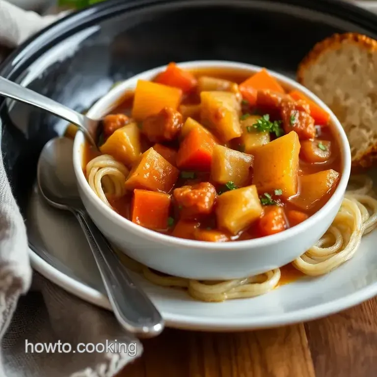Dairy-Free Slow Cooker Vegetable Stew presentation