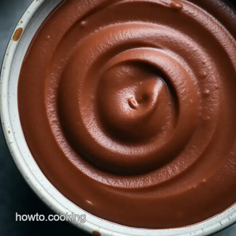 Decadent Chocolate Avocado Mousse presentation