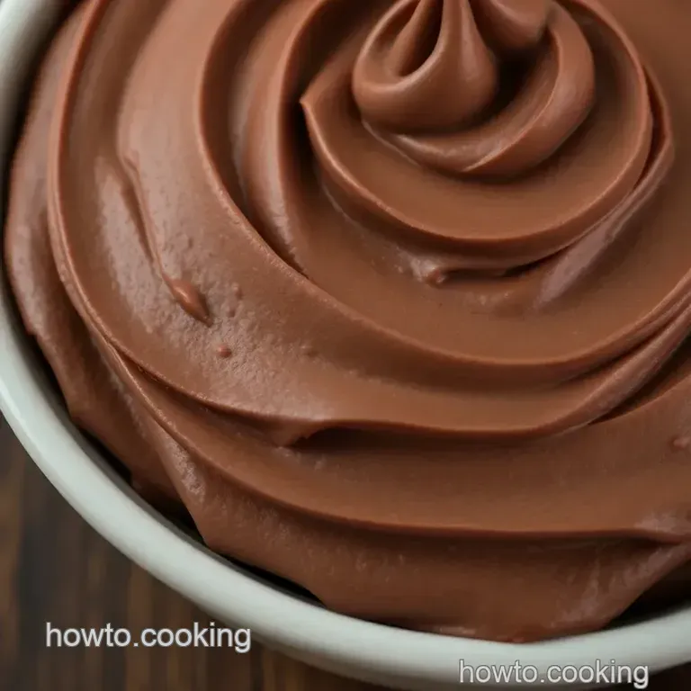 Decadent Chocolate Buttercream Frosting presentation