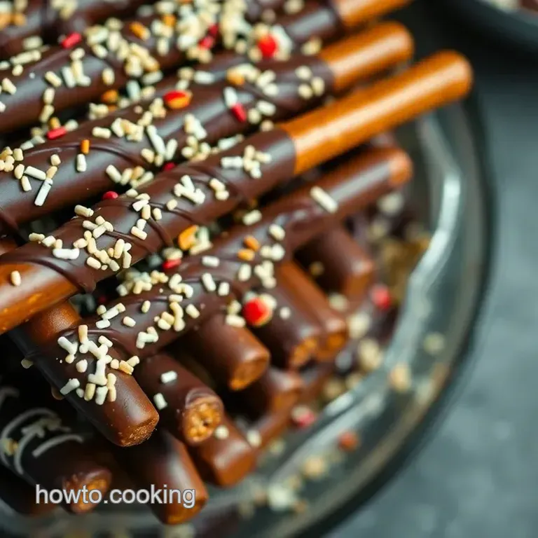 Decadent Chocolate-Covered Pretzel Rods