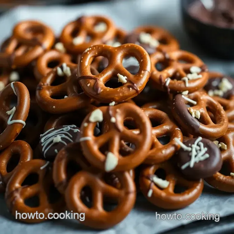 Decadent Chocolate Covered Pretzels – Sweet Salty and Perfectly Crispy presentation