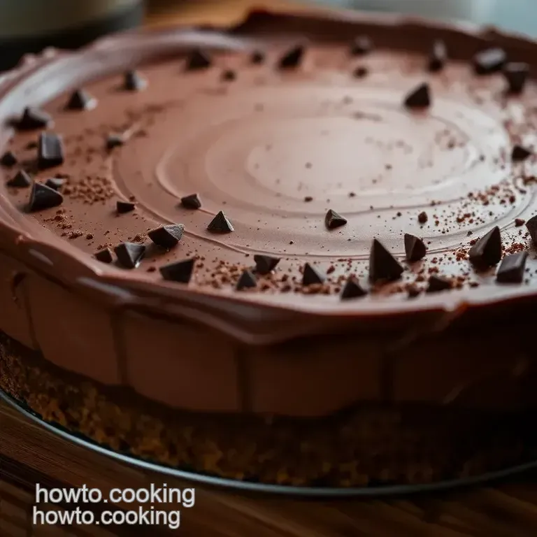 Decadent Chocolate Mousse Pie: a Luxurious Treat presentation