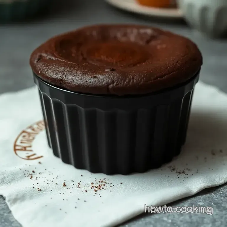 Decadent Chocolate Souffl&eacute;: an Elegant Treat presentation