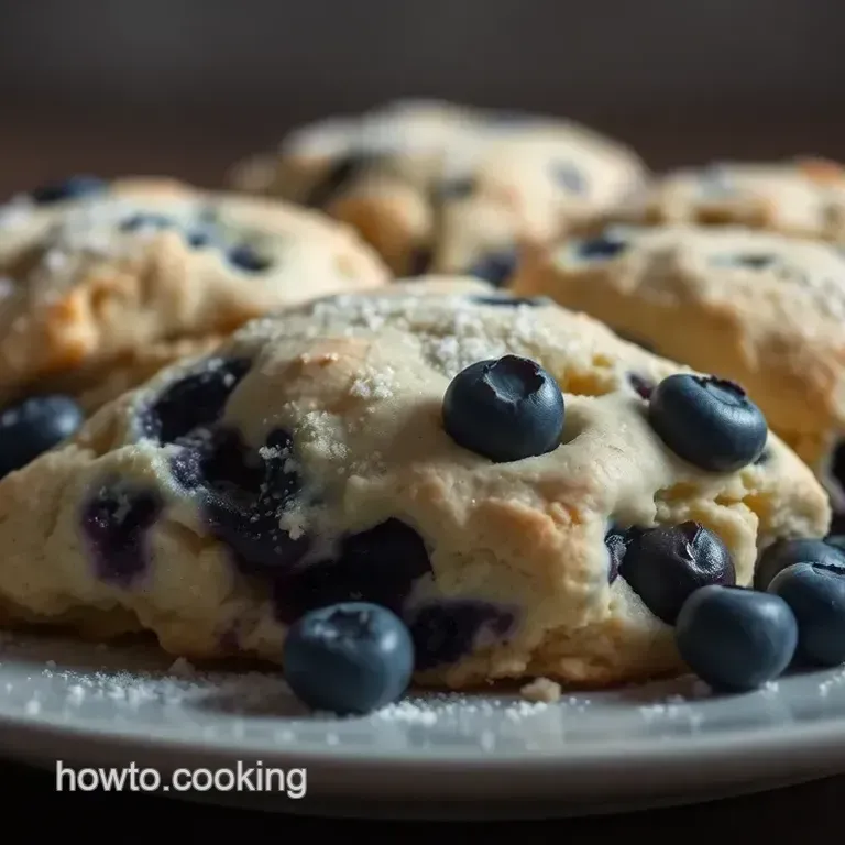 Deliciously Light Frozen Blueberry Scones