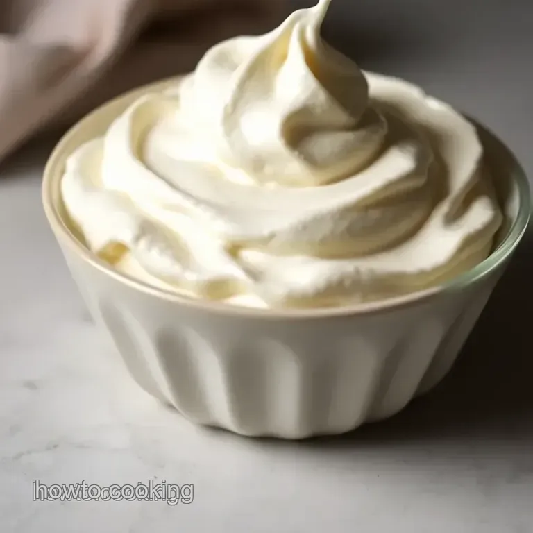 Deliciously Light Homemade Whipped Cream Recipe presentation