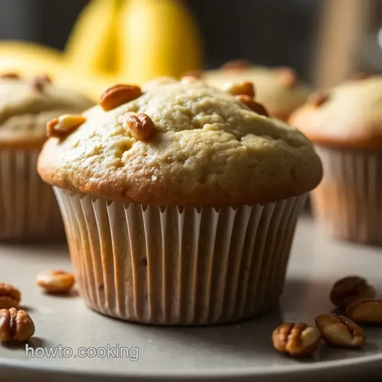 Deliciously Moist Banana Nut Muffins: a Classic Treat presentation