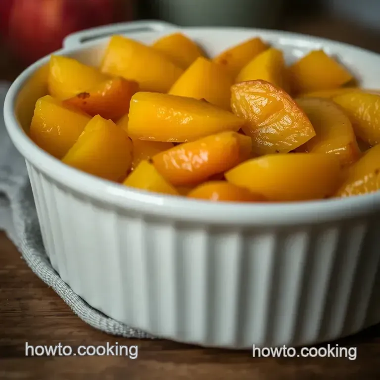 Deliciously Simple Peach Pie Filling presentation