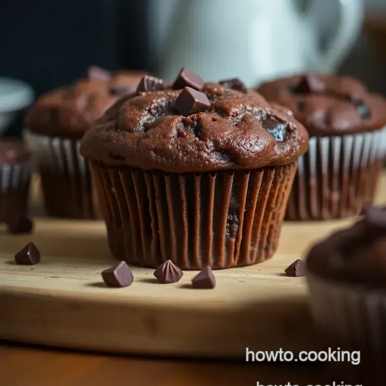 Double Chocolate Chunk Muffins: the Queen s Chocolate Indulgence presentation