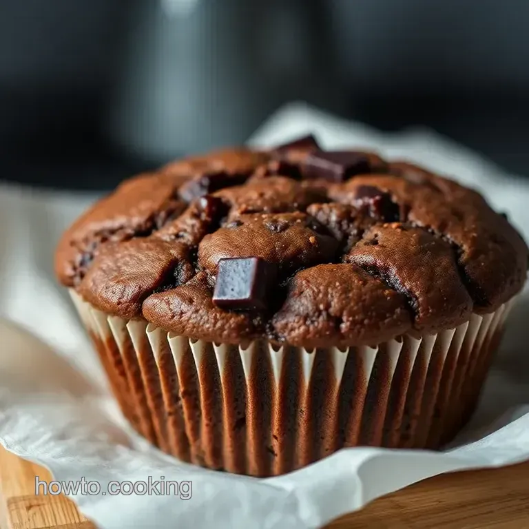 Double Chocolate Chunk Muffins: The Queen s Chocolate Indulgence