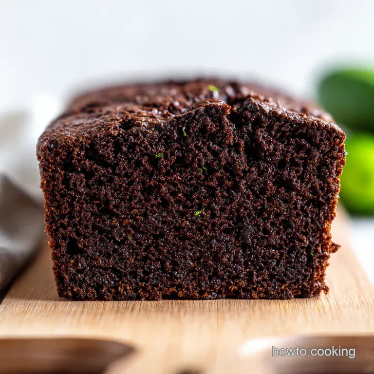 Double Chocolate Zucchini Bread presentation